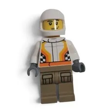 Race Car Driver w/ Helmet | LEGO Minifigures