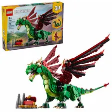 LEGO 31161 Creator 3 in 1 Medieval Dragon Building Kit - 715 Pieces
