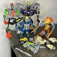 LEGO Bionicle & Hero Factory CCBS Action Figure Lot w/ Loose Parts