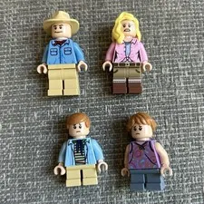 LEGO Jurassic World - Jurassic Park Velociraptor Chase Set 75932 Minifig Lot
