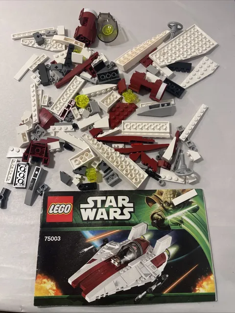 LEGO Star Wars 75003 A-wing Starfighter w/ Instructions As-Is Parts