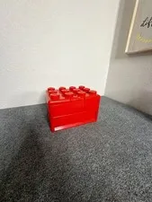 2011 LEGO Elements Red Brick Storage Carrying Case with Drawer and Handle