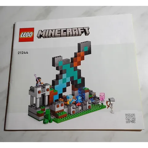 LEGO Minecraft The Sword Outpost 21244 Building Instruction Manual Only Guide