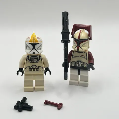 LEGO Star Wars Clone Trooper Captain sw0492 + Pilot sw0491 Lot 75021 Phase 1