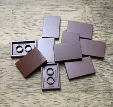 LEGO Reddish Brown 2 X 3 Tile. QTY 10 Part No. 26603.