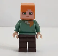 Lego Minecraft: Alex min017 Sets 21121, 21169