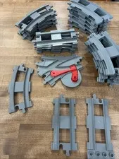 Lego Duplo 6378 Thomas The Train Dark Gray Curved Train Tracks Lot Of 24