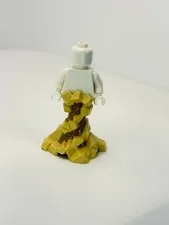 Lego Lower Body Swirling Rocks over Molded Dark Tan Cone 28376pb02