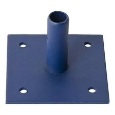 Metaltech Base Plate, 6 in.L, Steel, 4-1/2 in.H M-MBBF Metaltech M-MBBF