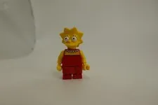 LEGO Lisa Simpson Minifigure w/Red Dress & Fabric Skirt The Simpsons