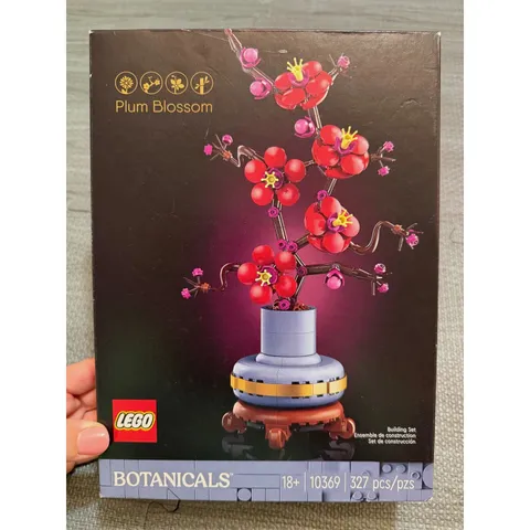 LEGO Botanicals Plum Blossom 10369 Icons Adult Building Set 327 Pcs New Open Box