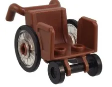 LEGO® Part 80440c01 - Reddish Brown Wheel Chair NEW