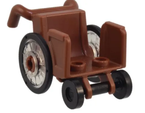 LEGO® Part 80440c01 - Reddish Brown Wheel Chair NEW