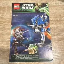 LEGO Star Wars AT-RT 75002 Instruction Manual Booklet Illustrated WIN Insert