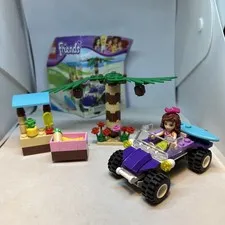 Lego Friends Set 41010 Olivia’s Dune Beach Buggy Surf Board Market Stands Manual