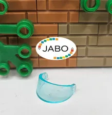 (S10 /12/3) Lego 2447 Helmet Visor Standard Trans-Light Blue