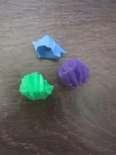 LEGO Exo-Force Hair Dark Purple, Green, And Blue