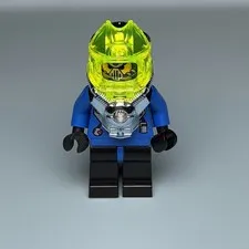 Lego Crystal Miner Minifigure aqu011 Aquazone Hydronauts Retired 6180 F10