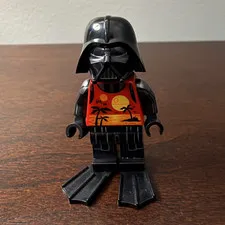 LEGO Star Wars Darth Vader Minifigure Holiday Sunset Tropical Torso