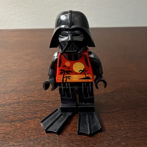 LEGO Star Wars Darth Vader Minifigure Holiday Sunset Tropical Torso