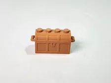 LEGO Pirates Treasure Chest Brown Stackable Building Accessory
