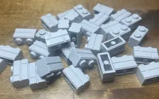 Lego 1x2 Masonry Brick Light Gray Lot of 30+