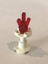 LEGO Minifig JEWEL DISPLAY Trans Red Ruby Rock