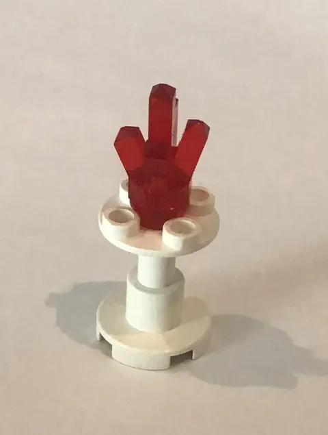 LEGO Minifig JEWEL DISPLAY Trans Red Ruby Rock