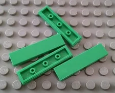 LEGO Lot of 4 Bright Green 1x4 Tile Pieces