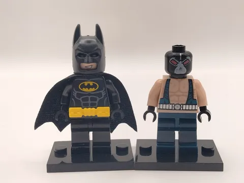 DC Comics Batman + Bane Custom Lego Minifigure 2006 - Classic Batman I 7787