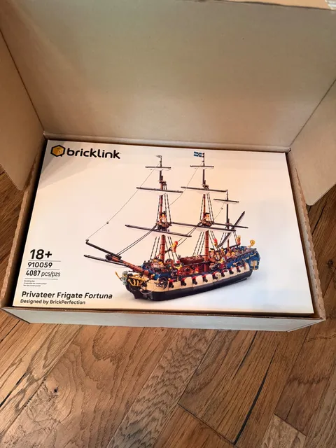 910059 LEGO Privateer Frigate Fortuna Pirate Ship - NEW BrickLink BDP Series 7