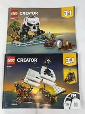 LEGO Creator 3-in-1 Pirate Ship and Skull Island Manuals Only 31109 Pre-Owned