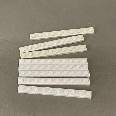 Lego 4477 Light Gray Replacement Parts Pieces Lot of 8