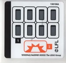LEGO STICKER SHEET 75350 COMMANDER CODY New & Genuine for set 75350stk01