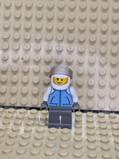 LEGO City Minifig cty0839 - Helicopter Pilot - Light Scratches/No Cracks