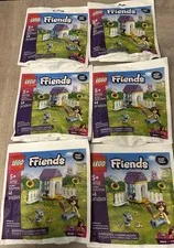 Set Of 6 LEGO 30722 Friends Garden Bunny House - Paper Bag Set - New Party Favor