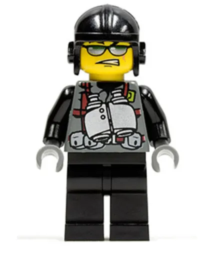 LEGO Dino Attack Minifigure Viper din005 7297 7476
