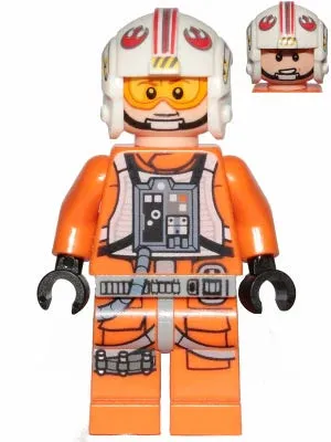 LEGO® Minifigure Star Wars sw0991 Luke Skywalker (Pilot Printed Legs Visor Up/Do