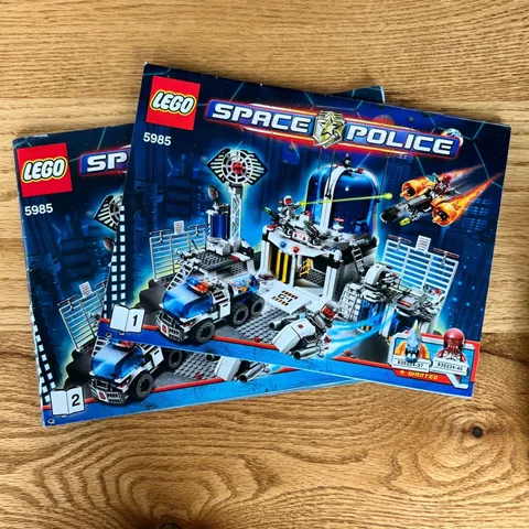 LEGO Instruction Manuals Space Police Central 5985 Booklets 1 and 2 Set 2010