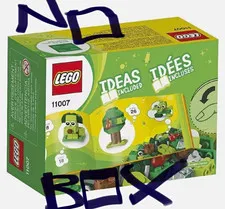 LEGO Classic Creative Green Bricks 11007 60 pcs Ideas Included Box