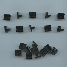 LEGO x 20 Black Bracket 2 x 2 - 1 x 2 Centered 41682 bulk lot