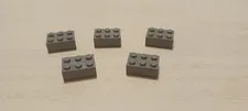 Lego - Dark Gray Block - 2 x 3 - BrickLink ID #3002