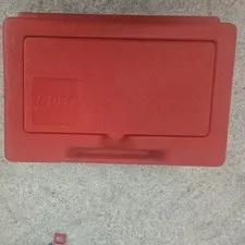Vintage 1982 Red Lego Bin Plastic Container Case Clean