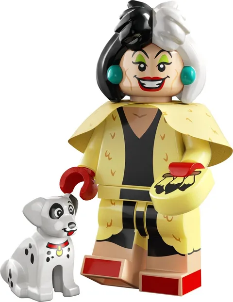 Cruella de Vil Minifigure #13 Disney 100 Series Lego 71038 101 Dalmations 2023