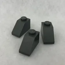 LEGO 3040 Dark Bluish Gray Slope 45 2 x 1 (x3)