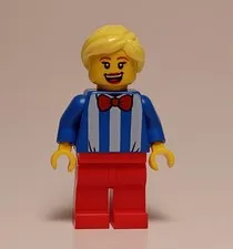 LEGO City Minifigure Ice Cream Vendor Female different head 60253