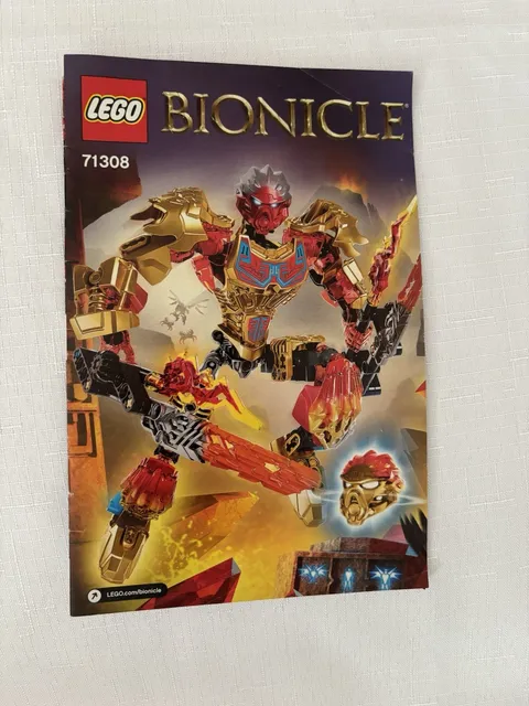 LEGO BIONICLE Illustrated Instruction Booklet Manual Set 71308 Multi-Lang 2016