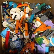 LEGO Bulk Lot Mixed Bricks Pieces & Parts, Multicolor Plastic, Sold by Weight