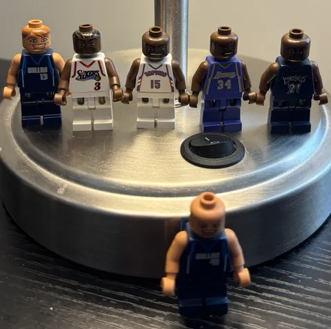 LEGO NBA Basketball Minifigures Lot Shaq, Iverson, Carter, Garnett, Dirk, Nash