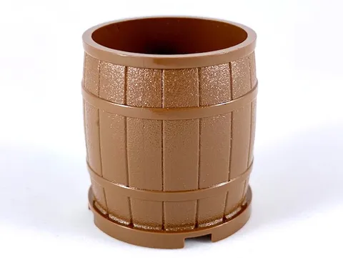 Lego Large Wooden Barrel 4X4X3.5 Container Pirates Cowboys Western 30139